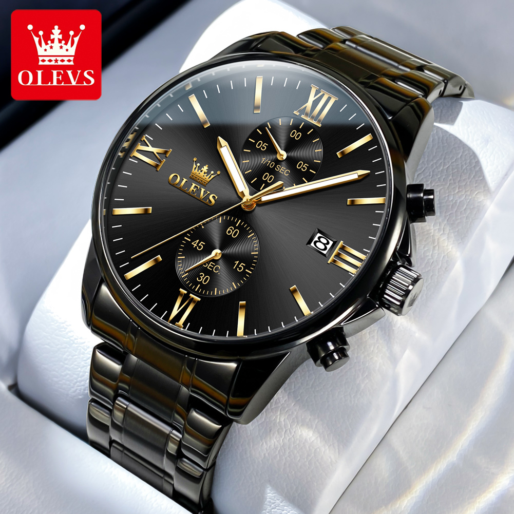 OLEVS 2886 Classic Black Quart - огляд і ціна Luxury Watch Magazine