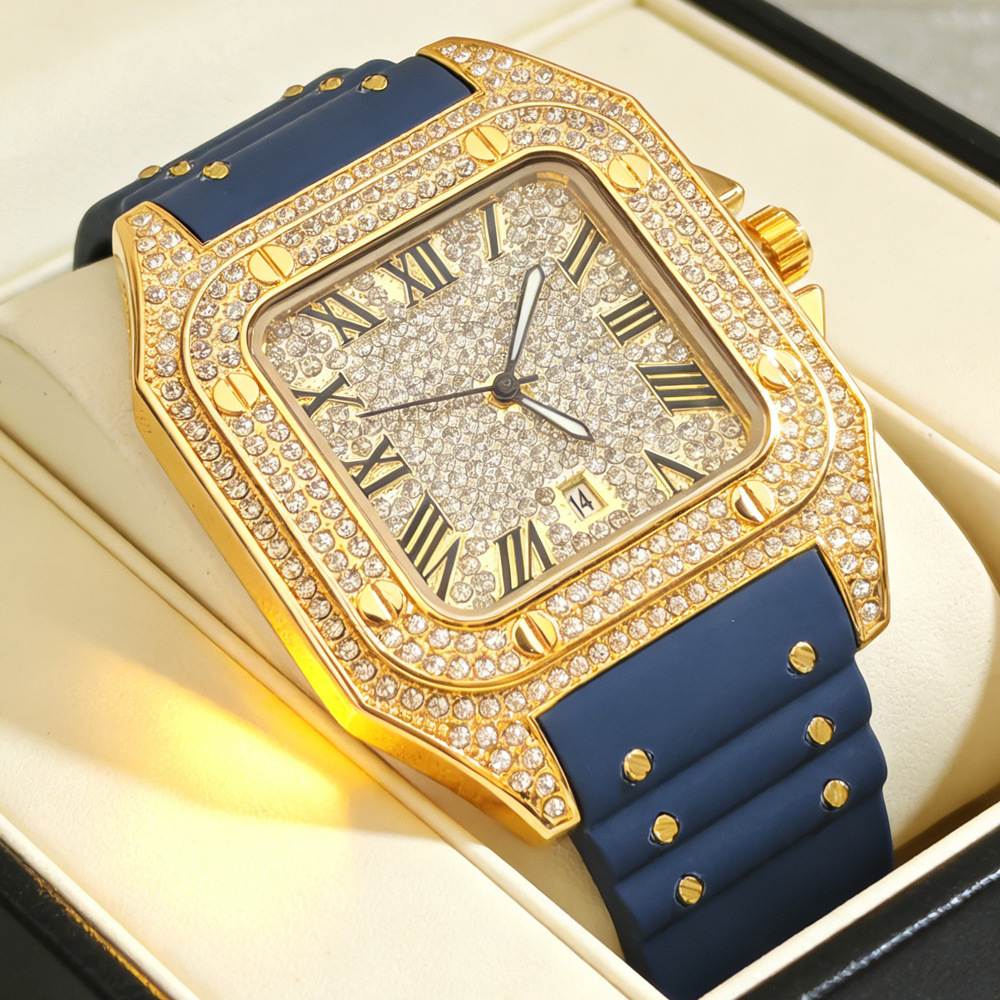 Hot Fashion Square Full Diamon - огляд і ціна Luxury Watch Iceberg