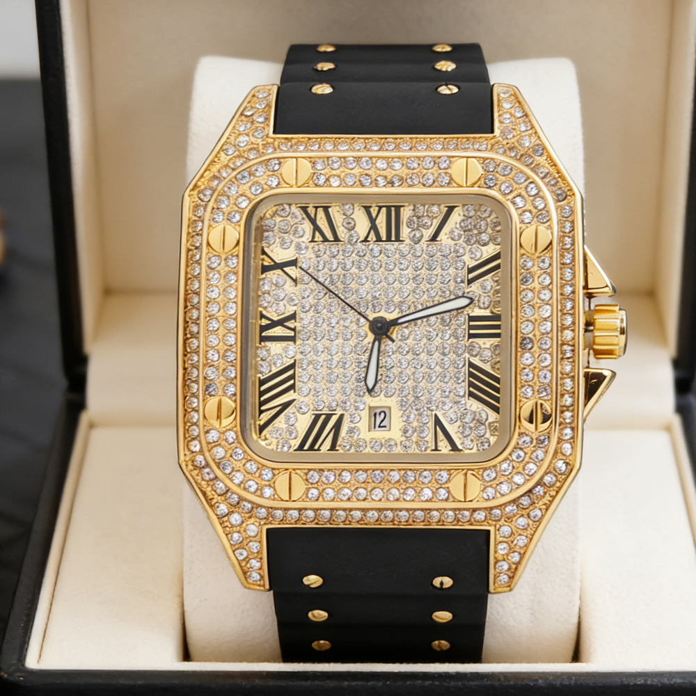 Hot Fashion Square Full Diamon - огляд і ціна Luxury Watch Iceberg