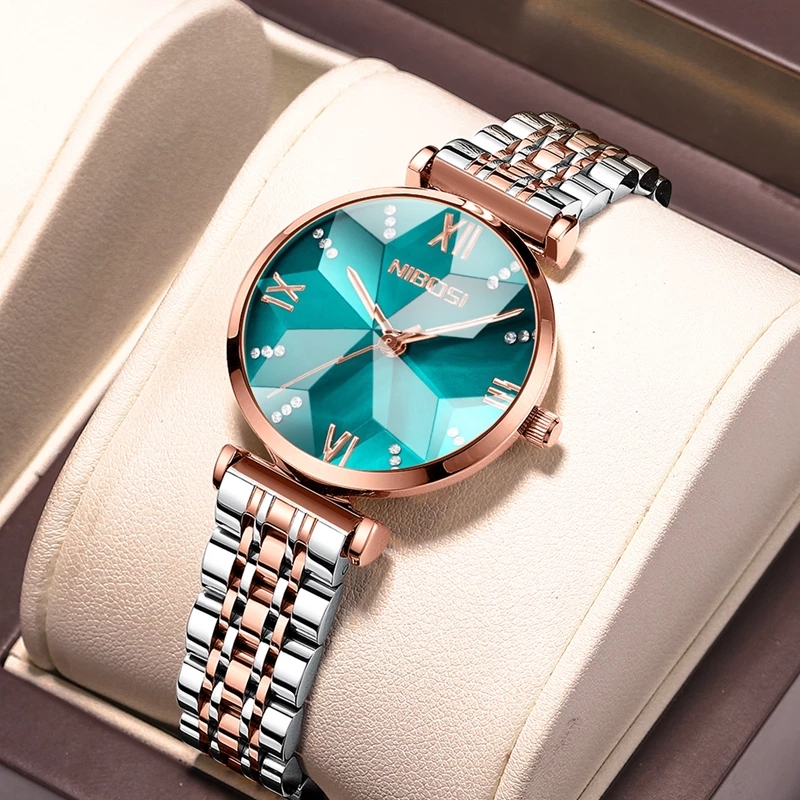 NIBOSI Fashion Rhombus Mirror  - огляд і ціна Luxury Watch Top 10