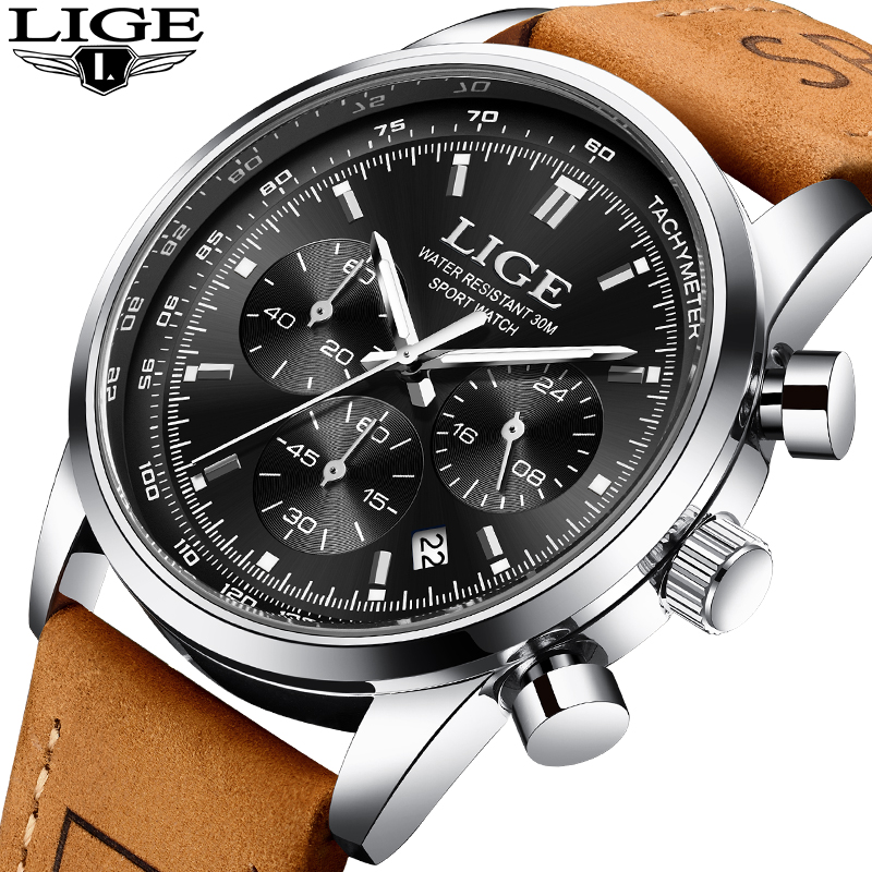 LIGE Outdoor Luxury Quartz Wat - огляд і ціна Luxury Watch Top 10