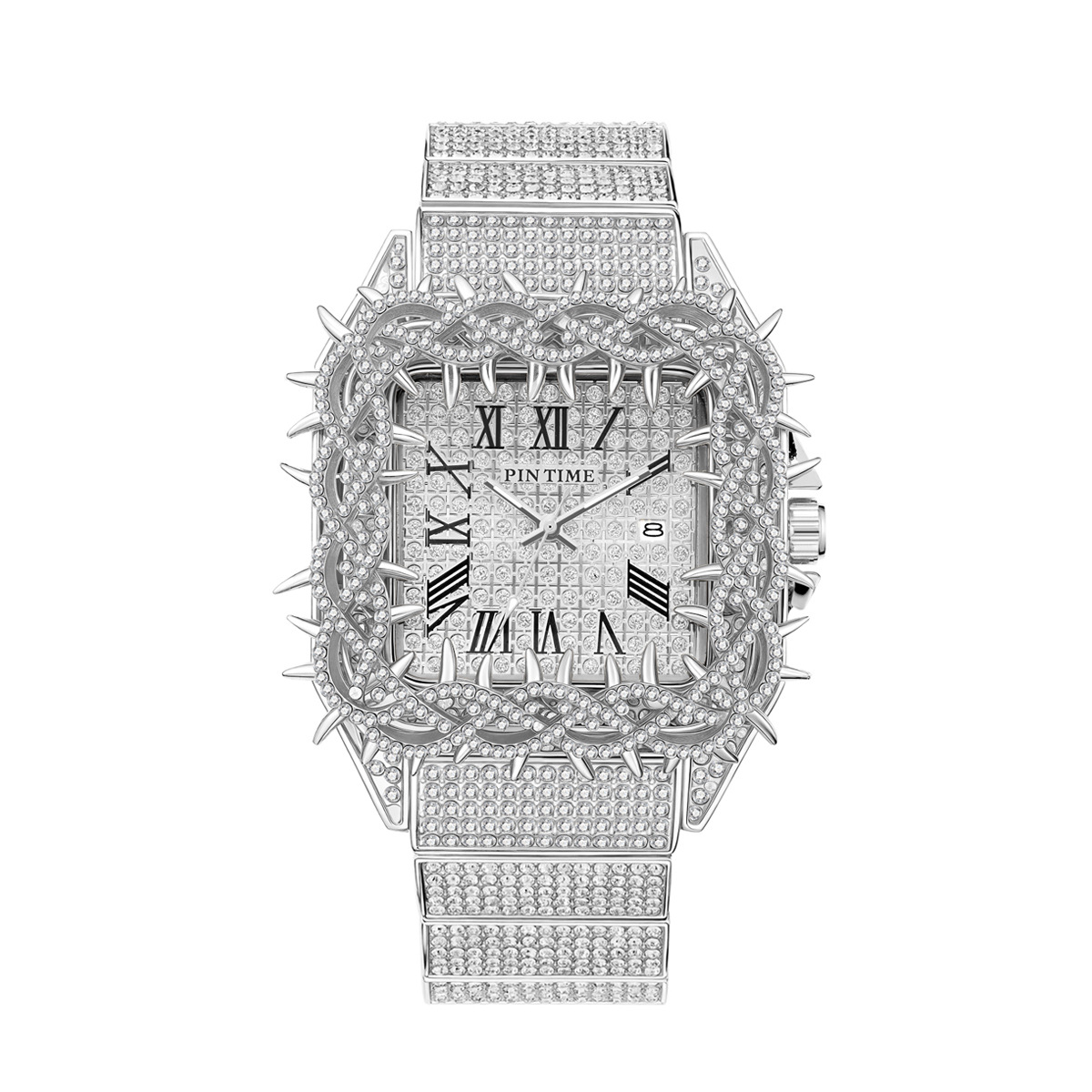 Iced Out Square Men Quartz Wat - огляд і ціна Luxury Watch Iceberg