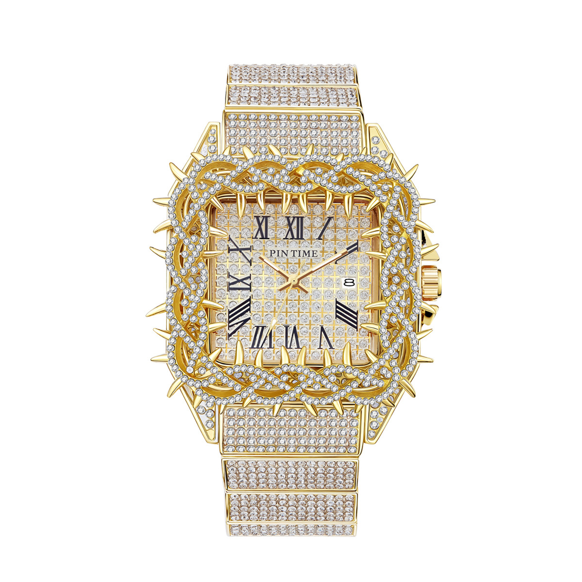 Iced Out Square Men Quartz Wat - огляд і ціна Luxury Watch Iceberg
