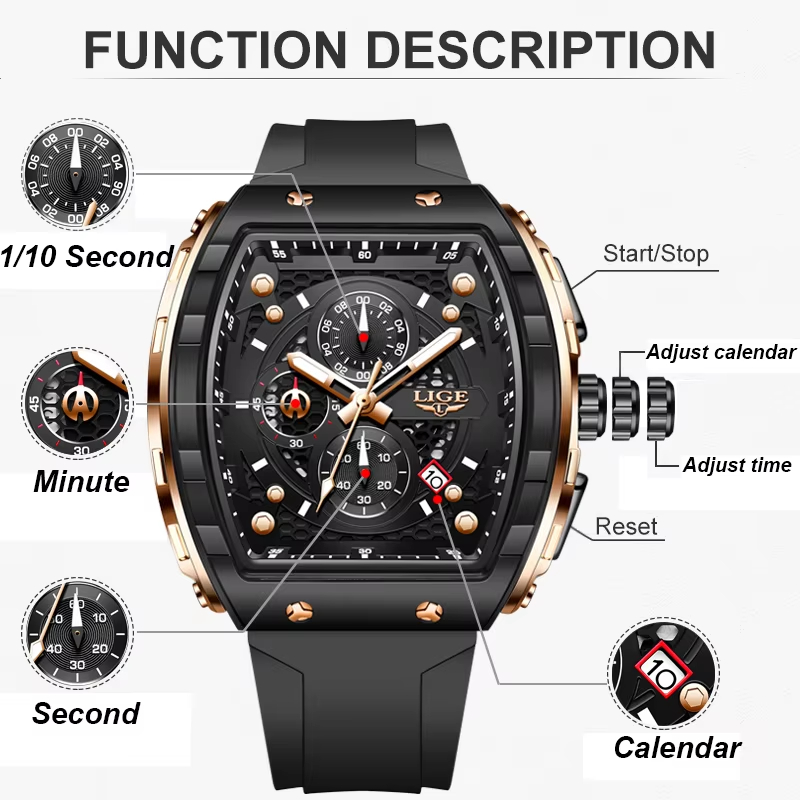 LIGE Top Brand Luxury Men Watc - огляд і ціна Luxury Watch Magazine